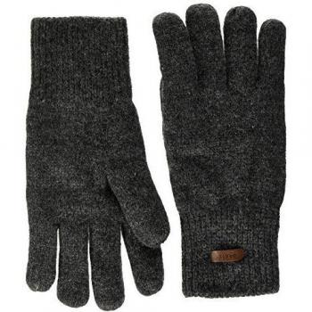 Guantes Barts Haakon de lana para hombre, color gris, tamaño S/M