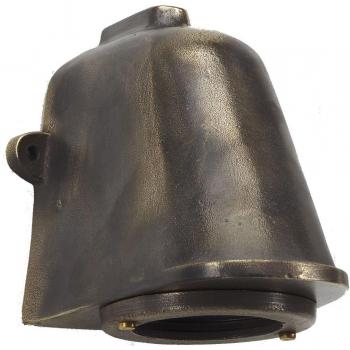 Aplique de exterior bronce Offshore con diseño industrial y luz direccional