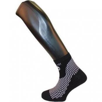 Medilast D207NB - Calcetines cortos de running unisex, color negro, talla S