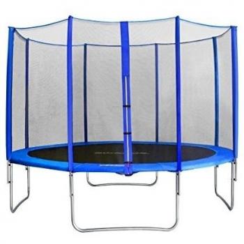 SixBros. SixJump 3,70 M Trampolín Cama elástica de jardín azul examinado por Intertek/GS TB370/2214