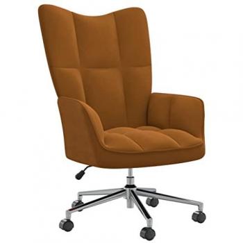 Sillón de relax de terciopelo marrón Velvet Brown
