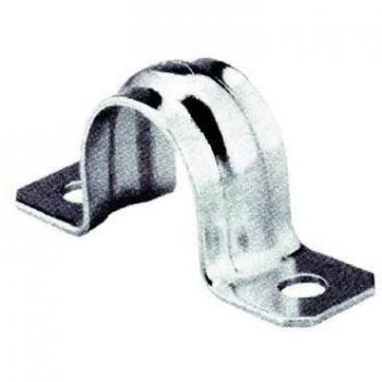 fischer | BSMD-30mm de doble pata grapas metalicas abrazaderas para tubos de agua, manguera o cable coaxial pared