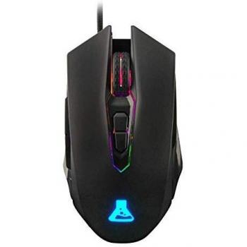 THE G-LAB Kult RADIUM - 4800 DPI Ratón Gaming con Sensor óptico de alta precisión - Ratón Gaming USB con cable, 7 botones programables, Retroiluminación RGB - PC, Xbox One, PS4 -