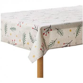 Mantel resinado antimanchas Belum Merry Christmas Multicolor 100 x 140 cm