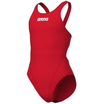 Bañador Arena Team Swim Tech Solid rojo blanco niña - 14-15