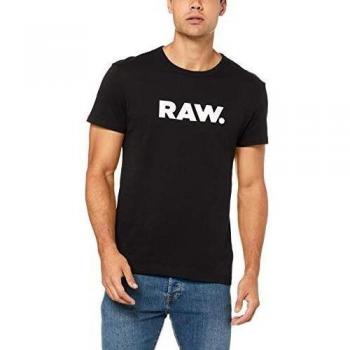 G-Star Raw Holorn Organic Cotton Short Sleeve T-Shirt, Black, Regular Fit, Size S