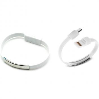 Pulsera Cable Carga/Datos Microusb Universal Negro
