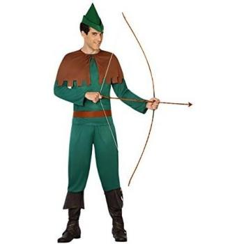 Atosa-31552 Disfraz hombre arquero, color verde, XS-S