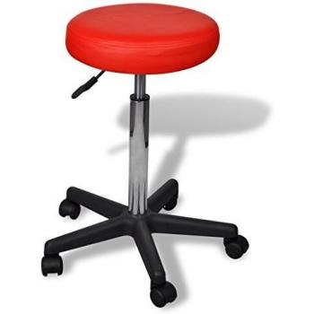 vidaXL Silla de Oficina Moderna Roja Asiento Escritorio Ordenador Despacho