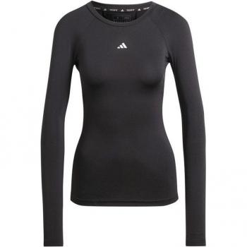 adidas Tech-Fit Long Sleeve Women's T-Shirt - Black, Size: S