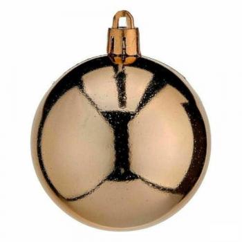 Set de Bolas de Navidad Cobre Plástico 6 x 7 x 6 cm (12 Unidades)