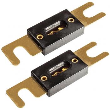 tomzz Audio Fusible ANL 5800-025, 150 A, contactos dorados, 2 unidades, para coche, Hi-Fi, portafusibles