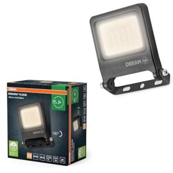 Proyector LED Osram Endura Flood 10W, Blanco Cálido 3000K, 1000 Lúmenes, IP65, Resistente a la Intemperie, Aluminio Reciclado, Ángulo de