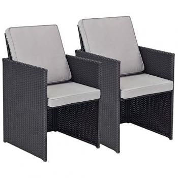 Lote de 2 sillones Chicago Atlanta Nero