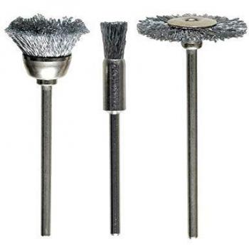 KWB 49518000 Juego de 3 mini cepillos, Set de 3 Piezas