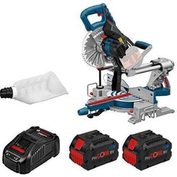 Bosch Professional BITURBO ingletadora telescópica a batería GCM 18V-216