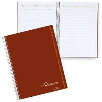 Libro de Reservas Liderpapel Perpetuo, 160 Páginas, Papel 80g/m², Tapa Dura, Espiral, Formato DIN A4