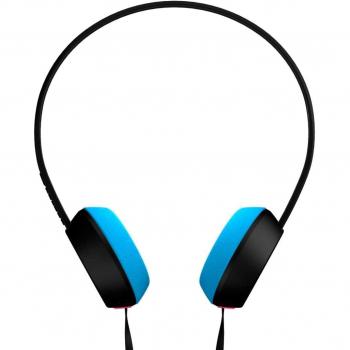 Coloud Knock Blocks - Auriculares, color negro y cian