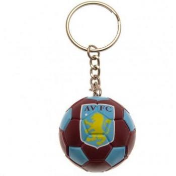 Porta-chaves de fútbol Aston Villa FC Claret Rojo/Azul/Amarillo One Size
