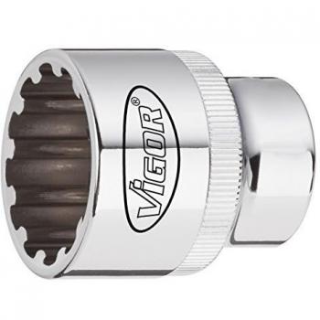 Cabeza de llave multiprofil 1/2'' tamaño 27 VIGOR V2002, longitud total 42 mm