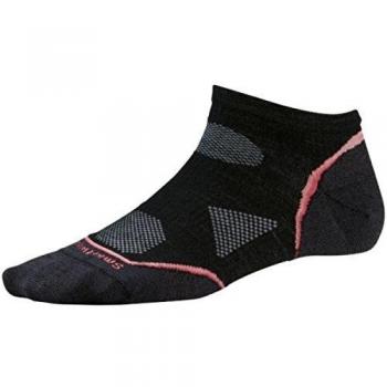 Smartwool Women's PhD Run Ultra Light Micro, calcetines-para-correr Mujer, Black, L