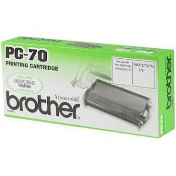 Cinta de fax Brother PC-71RF - Suministro original para fax térmico de alta calidad