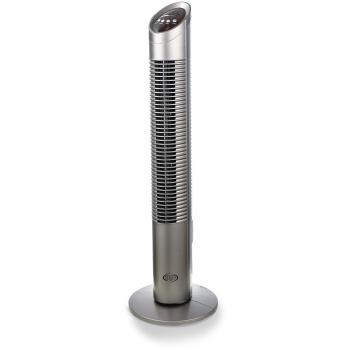 Ventilador de Torre Argo Aspire Tower Plata 73,5 cm con Display Digital y Oscilación Automática 80°