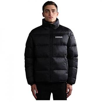 Napapijri Suomi 3 Black Padded Jacket Men's Regular Fit Size S