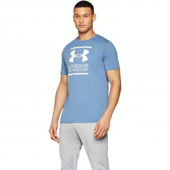 Under Armour UA GL Foundation SS T Camisa Manga Corta, Hombre, Azul, LG