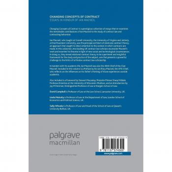 Changing Concepts of Contract: Essays in Honour of Ian Macneil
