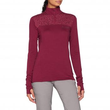 VAUDE WO Base Halfzip, lencería Camiseta para Mujer, Mujer, 412139660380, Passion Fruit, 38