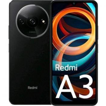 Xiaomi Redmi A3 Smartphone 4GB RAM, 128GB almacenamiento, pantalla de 6.71 pulgadas, cámara principal de 8MP, batería de 5000mAh, color Medianoche Negro