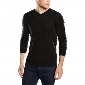 SELECTED HOMME SHDTOWER MERINO V-NECK NOOS, suéter Hombre, Negro