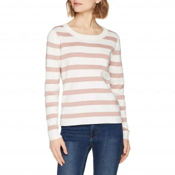 SELECTED FEMME Slfalina Stripe LS Knit O-Neck suéter,