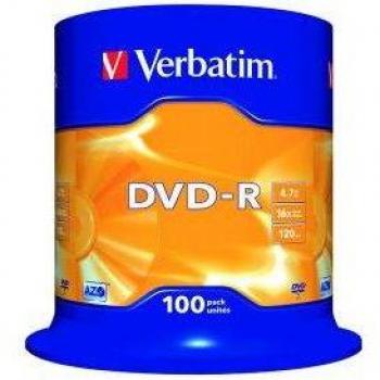 DVD-R Verbatim Advanced AZO 16X 4.7GB Tarrina de 100 Unidades