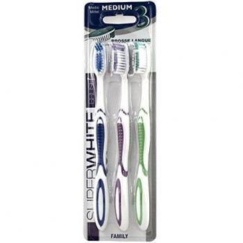 UltraBright Classic Clean Medium Bristle Toothbrushes, Pack of 3