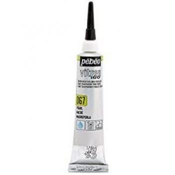 Pintura de Relieve para Vidrio y Metal - Nacar - Pebeo Vitrea 160 - 20 ml