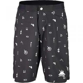 Maloja GionM. Printed Pantalones Cortos, Hombre, Negro