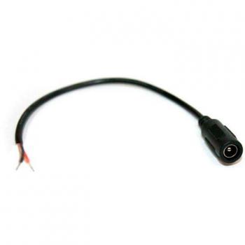 Cable de conexión Jack Hembra 12cm negro