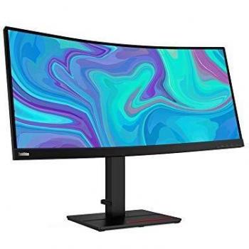 Lenovo ThinkVision T34w-20 34.0 WQHD IPS Monitor 4 ms USB Type-C + HDMI 2.0 + DP 1.2 3 lados sin bordes Regulable en altura Rotacion vertical en la peana - Negro