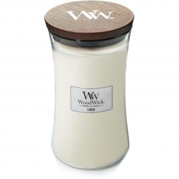 WoodWick Large Hourglass Scented Candle, Linen
