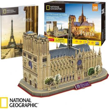 Puzzle 3D Catedral Notre-Dame de París National Geographic 128 Piezas