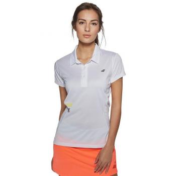 Babolat Match Core Mujer Polo Blanco, Gris/Blanco/Rojo, L