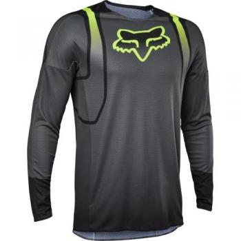 Fox 360 Vizen Maillot de Motocross Jersey para Hombre - Negro Amarillo (S)