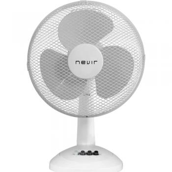 Ventilador de Mesa Nevir NVR-VM30-G, 30cm, 33W, 3 Velocidades, Aspas Grises, Multicolor Acrylic