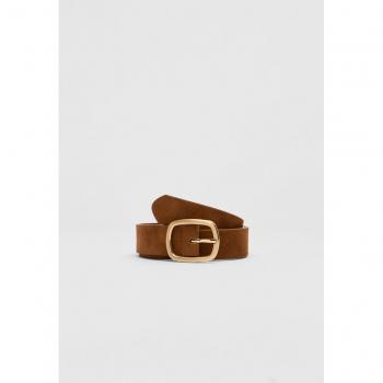 Stradivarius Beige Oval Buckle Belt 30/80