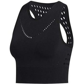 adidas Warpknit Crop Top Sin Mangas, Mujer, Negro, M