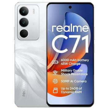 Smartphone Realme C71 4G - 6GB RAM, 128GB ROM, Pantalla 6.67 120Hz, Batería 6000mAh, Cámara AI de 50MP