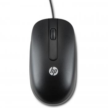 Ratón óptico USB HP QY777A6 con rueda de desplazamiento - Paquete de 100 unidades, color negro