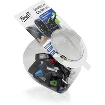 Ewent EW1276 - Soporte universal de coche para Smartphone, Caja de 25 unidades, multicolor